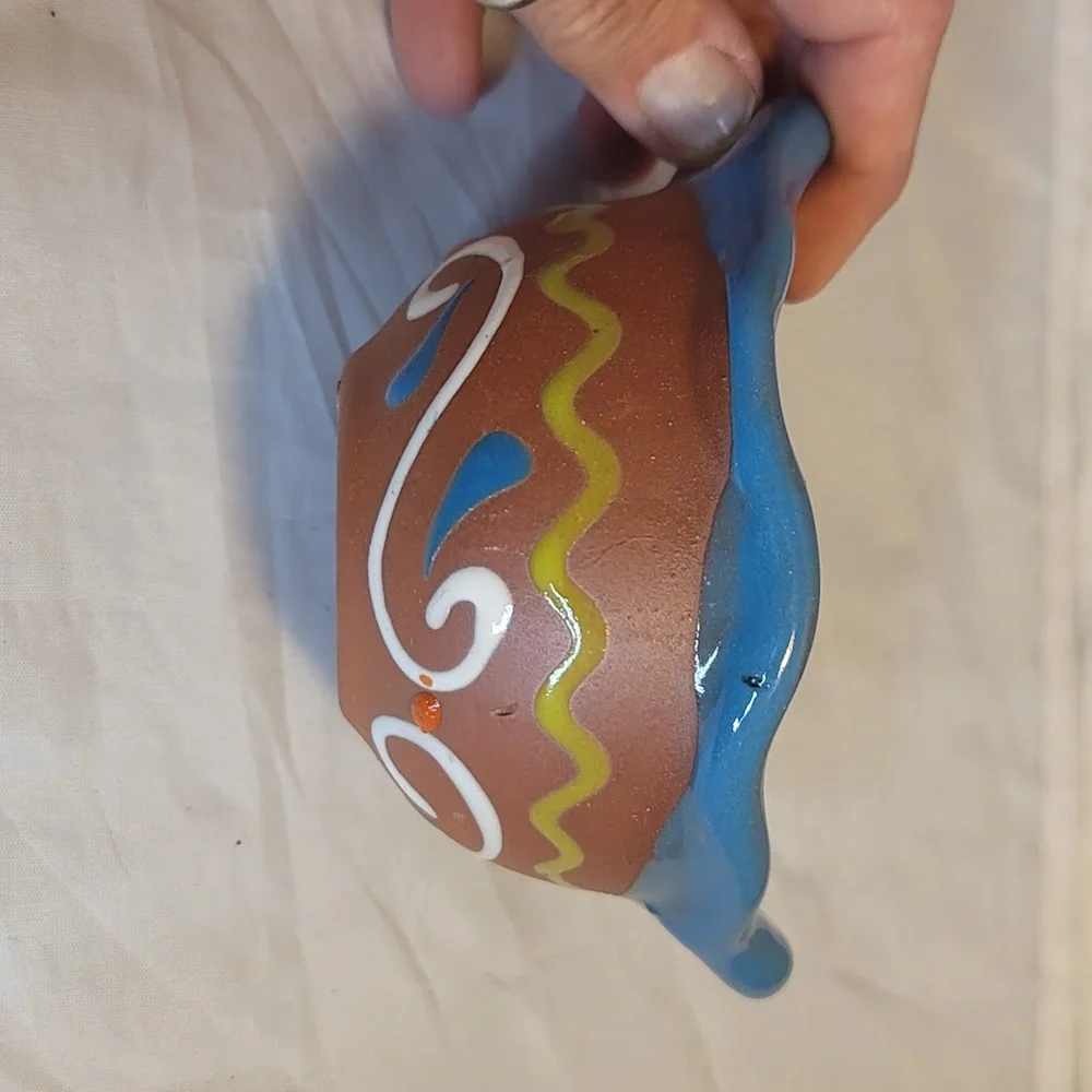Handpainted Talavera Mexican Pottery Clay Salsa Bowl Cazuelita Salsera Sauce 4